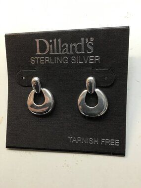 Dillards New Sterling Silver Small Hoop Earrings